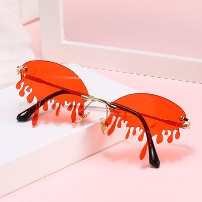 China 2021 Oversized Square Drip Sunglasses 2021 Newest Fashion Shades Women Designer Water Drip Drop Teardrop Sunglasses Women Sunglasses for sale