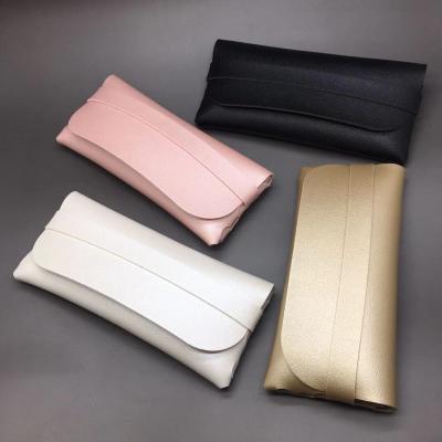 China Package Glasses 2021 New Glasses Bag Customized Logo Glasses Bag Eyewear Box Fake Sunglasses Pouch PVC Leather Case for sale