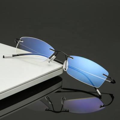 China For High End Square Blue Light Reading Glass 2021 Anti Blocking Glass Custom Blue Light Blocking Glass Optical Frame for sale