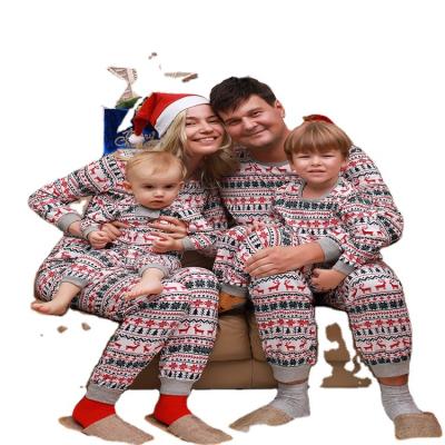 China Hot Sale JY-8007 Leopard Family Christmas PajamasFamily Christmas Pajamas Breathable 2021 for sale