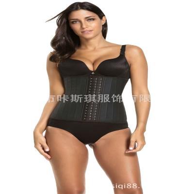 China JY-7061 Ladies Latex Crochet Corset Women Waist Trainer Viable Corset Plus Size Shapers Women's Latex Vest for sale