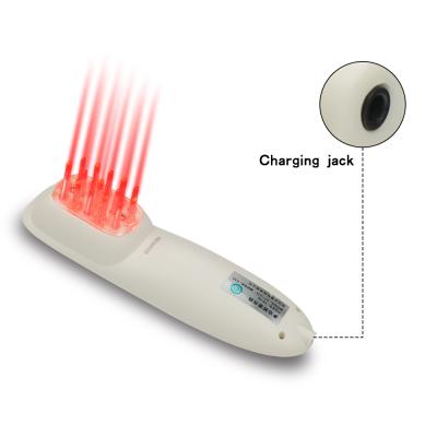 China Silica Driving Fiber Optic Laser Directly Irradiate Antihair Loss Comb lllt Low Level Cold Laser Therapy For Hair Restoration Growth Physiotherapy Equipment for sale