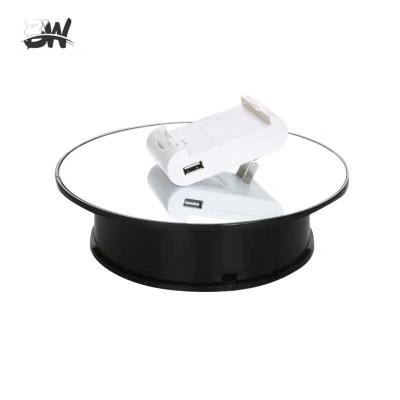 China Retail Stores Battery Operated Turntable Watch/Phone/Jewelry 360 Degree Rotating Display Turntable 20cm for sale