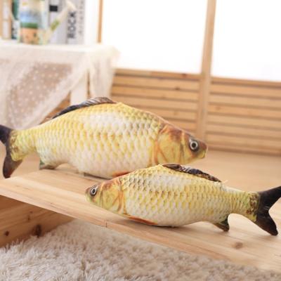 China Hot Sale Viable Plush Simulation 4 Size USB Rechargeable Many Kinds Coin Pet Cat Simulated Fish Chew Toy Rich And Persistent Taste for sale