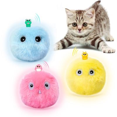 China Realistic Stuffed Plush 3 Animal Viable Hot Sale Chirping Not Easy To Throw Pet Cat Ball Squeak Toy Cat Mint Molar Bite Hair Resistance for sale