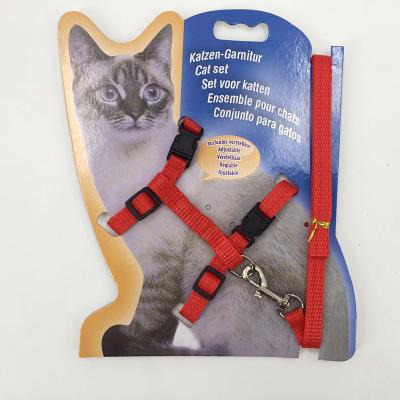 China Viable Multi Sizes Colors I-shaped Dog Cat Harness With Leashes Cheap Low Price Adjustable Strong Explosion Proof Shock Set for sale