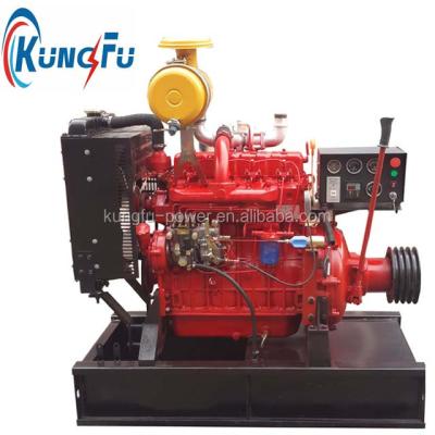 China K4100ZP Diesel Agricultural Machinery Water Cooled Engines With Clutch And Belt Pulley for sale