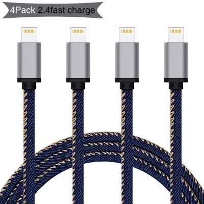 China Mobile Phone Factory Customized 8Pin Nylon Fast Charging Charger For Apple iPhone 11 USB SYNC Data Charging Cable MFI Certified for sale