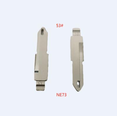 China Blank Car Key Blade NE73 HU83 VA2 Copper Uncut Blade 53# 54# 58# For KD VVDI JMD for sale