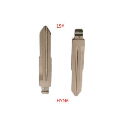 China Blank Car Key Blade HYN6 HYN7 HYN11 HYN14 HYN22 HYN20 HYN20R Copper Uncut Blade 15# 28# 29# 33# 34# 36# 50# 77# 129# 130# for sale