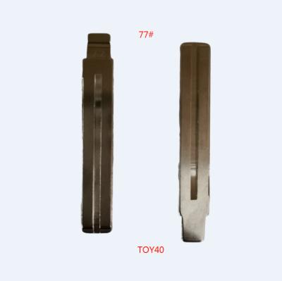 China White 77# TOY40 car key copper uncut blade, etc. for KD VVDI JMD KYDZ Folding Clamshell Remote Control for sale