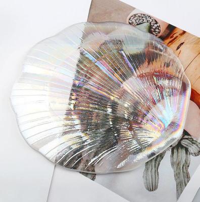 China Nail Art Wholesale Clear Nail Polish Palette Display Shell Shape Nail Art Tools for sale