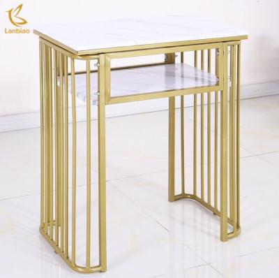 China Modern Factory Wholesale Customizable Simple Modern Nail Salon Marble Table for sale