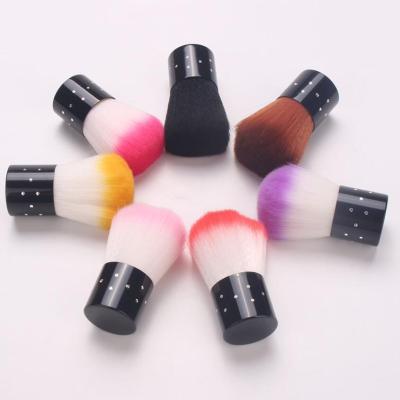 China Nail Art Beauty Salon Wholesale Manicure Hair Soft Black Dust Crimped Acrylic Nail Brush For Nails for sale