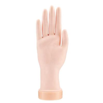 China Hot Selling Flexible Soft Plastic Professional Salon Silicone Nail Hand Dresser for sale