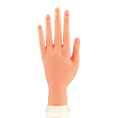 China Convenient Display DIY Nail Art Training Hands Manicure Nail Training Practice Nail Hand Trainer for sale