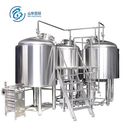 China Hotels Craft Beer Equipment Stainless Steel Micro Beer Brewing System Brewery for sale