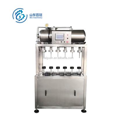 China Small Food Can Filler Brewery Equipment Beer Can Filling Sealing Machine Semi Automatic Canning Machine for sale