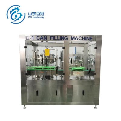 China Automatic Beer Food 1500CPH Beer Canning Machine Brewery Filling Line for sale