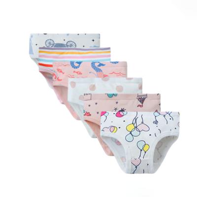 China Wholesale High Quality Breathable Comfortable Printing Cotton 3-8 Age Children Cute Girl Pattern Pure Underwear Children's Underwear for sale