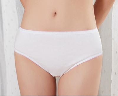 China Antibacterial Disposable Spa Panties For EO Women Portable Travel 100% Cotton Hygienic And Sterile Underwear Disinfection for sale