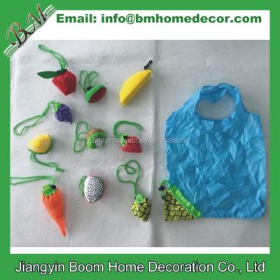 China Shopping Bag Apple+Lemon+Carrot+Strawberry+Pineapple+Orange Fruit Shape Folding Shopping Bags for sale