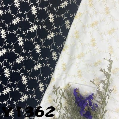 China Breathable embroidered fabrics of Y1362, cotton and polyester can be made into dresses and skirts. for sale