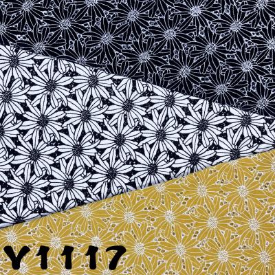 China Y1117 breathable, cotton embroidered fabrics can be made into dresses and skirts. for sale