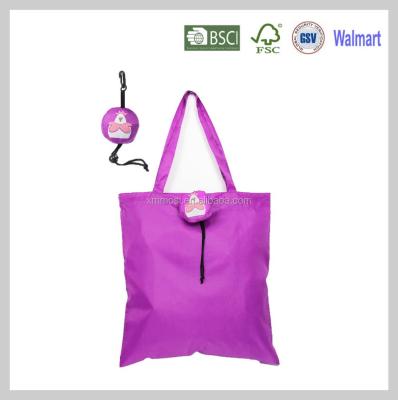 China Chicken Polyester Folding Promotion Grocery Carry Bag Shop Bag For Shopping for sale