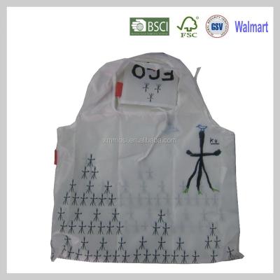 China Cloth Folding Fixed Logo Printing Large Personalized Shopping Bag Manufactures With Full Of Printing for sale