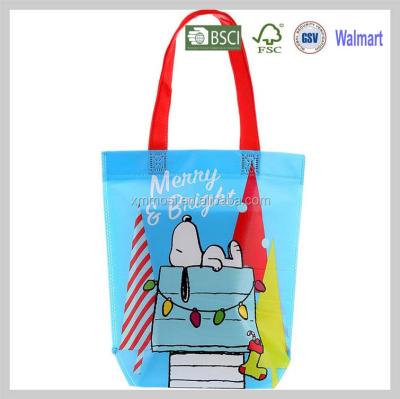 China Animal eco handled lamianted pp non woven bag for making by auto-machine for sale