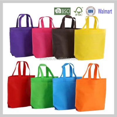 China Non Woven Fabric 100gsm Fabric Tote Handled Shopping Bag For Promotion for sale