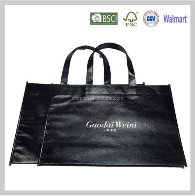 China Handled lamination 100% flat cheap biodegradable non woven bopp bag for supermarket for sale