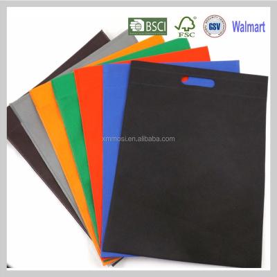 China Die cut handle cheap die cut non woven handle pp bag making by machine for promotion for sale