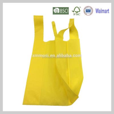 China Disposable Biodegradable Handled Cornstarch T-shirt Vest Handle Carrier Shopping Bag With Different Size for sale