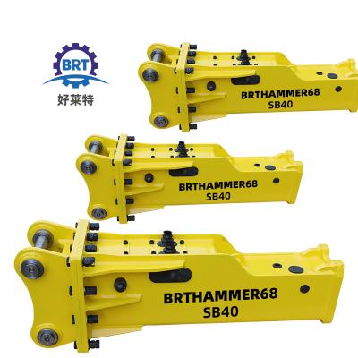 China SB40 Excavator BRT680 Box Type Hydraulic Breaker Hammer Excavator With Drill Rod for sale