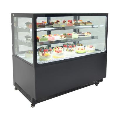 China Single-temperature supermarket use commercial showcase refrigerator cake display refrigerator for pastry displays. for sale