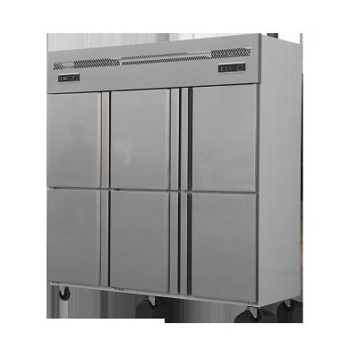 China Double-temperature commercial hotel kitchen refrigeration equipment stainless steel refrigerator for sale