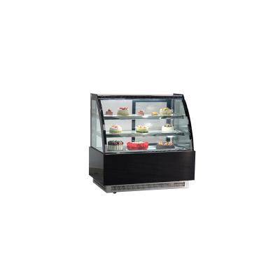 China Hot Sale 2021 Curved Glass Type Cake Showcase Single-temperature Cabinet for sale