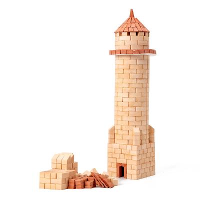 China Soft Small Architect-Watchtower Ceramic Building Set With 395 Pcs ROD Educational Toy For 5 Year Old Children Great Gift for sale