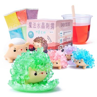 China Grow Creativity Science Get Playful Grow Kits Crystal Growing Hedgehog DIY STEM Toys Experiment Crystal Growing Hedgehog Kit for sale