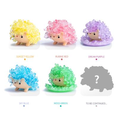 China Grow Crystal Growing Science Magical Experiment Creativity Hedgehog Growing Crystals On The Back Of A Hedgehog Crystal Growing Hedgehog Kit for sale