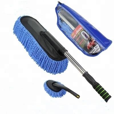 China Long Lasting Handle Rag Car Cleaning Brush Cleaning Tool Telescopic Dust Broom Material for sale