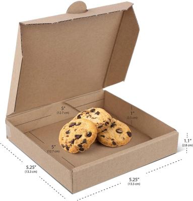 China Recycled Materials Corrugated Individual Brown Mini Pizza Box Wrapping Paper for Personal Pizza Pan, Cookie, Pie for sale