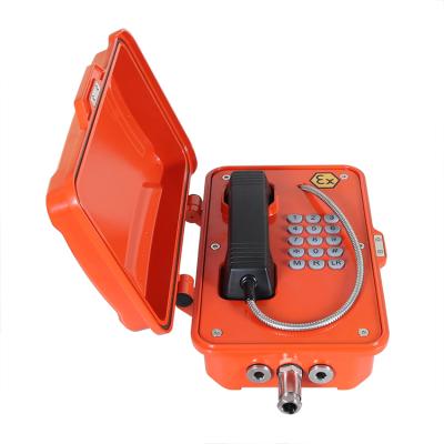 China Aluminum alloy die-casting hazardous area phone JREX101 to explosion-proof phones, waterproof SOS phone for sale