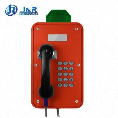 China Aluminum Alloy Industrial Waterproof Telephone With LCD Display And Flashing Light for sale