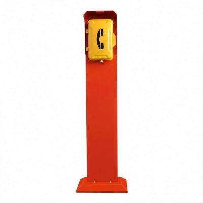 China Roadside Vandal Resistant Emergency Phone Pillar , Waterproof Outdoor SOS Phone Call Box for sale