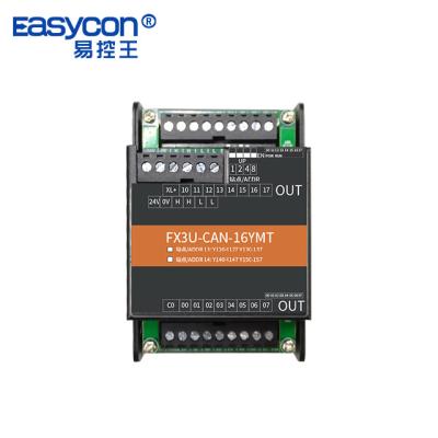 China Easycon FX3U PLC Dedicated 8 in 8 Out 16 in 16 Out IO Digital Expansion Module can No Delay Expansion Controller FX3U-CAN for sale