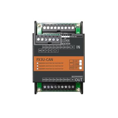 China FX3U- CAN-4AD-4DA FOR 48MT MR 64MT MR 88MT MR AI/AD AO/DA CAN Expansion Module PLC Programmable Logic Controller FX3U- CAN-4AD-4DA for sale