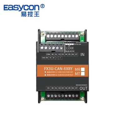 China Easycon FX3U- CAN-8X8Y-MR PLC Dedicated 8 in 8 Ou IO Digital Expansion Module CAN No Delay Expansion Controller FX3U- CAN-8X8Y-MR for sale